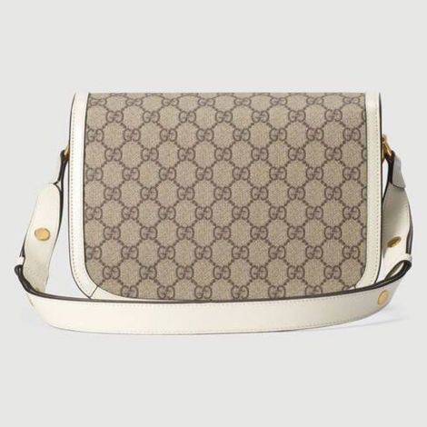 Gucci Çanta Horsebit Beyaz - Gucci Canta Kadin 21 Horsebit 1955 Small Shoulder Bag Supreme Beyaz