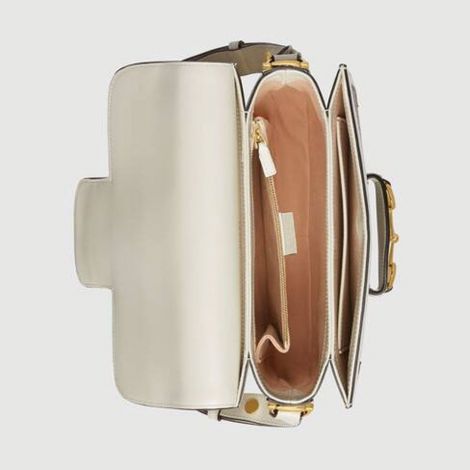 Gucci Çanta Horsebit Beyaz - Gucci Canta Kadin 21 Horsebit 1955 Small Shoulder Bag Supreme Beyaz