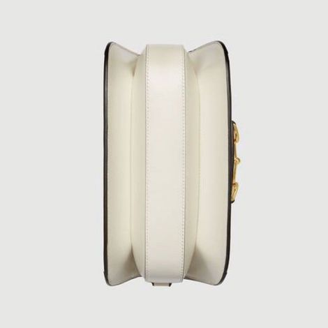 Gucci Çanta Horsebit Beyaz - Gucci Canta Kadin 21 Horsebit 1955 Small Shoulder Bag Supreme Beyaz