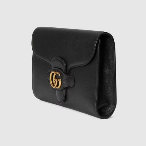 Gucci Çanta Clutch Double G Siyah - Gucci El Cantasi Clutch With Double G Black Siyah