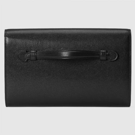 Gucci Çanta Clutch Double G Siyah - Gucci El Cantasi Clutch With Double G Black Siyah