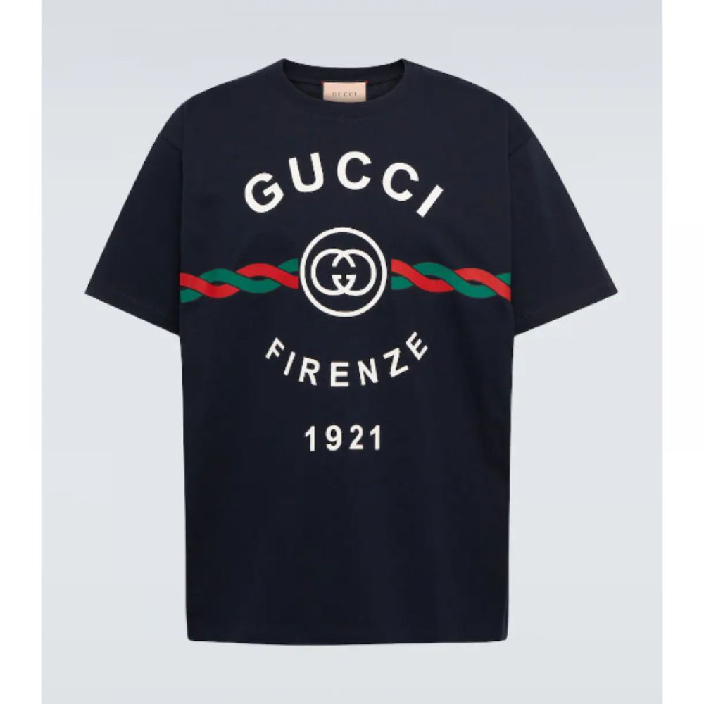Gucci T-Shirt FIRENZE Siyah Erkek | Outlet Brand Store