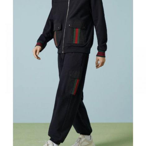 Gucci Eşofman Takımı Siyah - Gucci Erkek Esofman Gucci Esofman Takimi Gucci Men Tracksuit Gucci Erkek Esofman Takimi Siyah