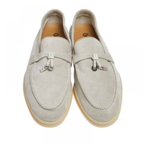 Loro Piana Ayakkabı Loafer Gri - Loro Piana Kadin Ayakkabi Gri