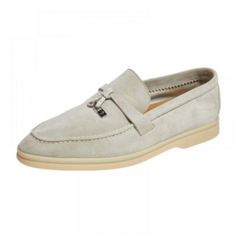 Loro Piana Ayakkabı Loafer Gri - Loro Piana Kadin Ayakkabi Gri