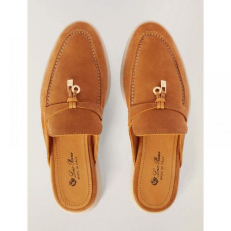 Loro Piana Terlik Loafer Kahverengi - Loro Piana Terlik Kadın Loro Piana Kadın Terlik Modelleri Kahverengi