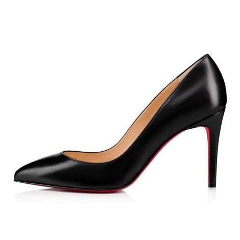 Christian Louboutin Ayakkabı Pigalle Siyah - Christian Louboutin Klasik Pigalle 85 Nappa Shiny Siyah