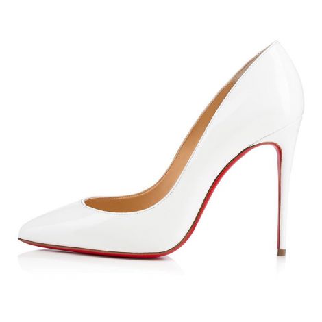 Christian Louboutin Ayakkabı Pigalle Beyaz - Christian Louboutin Klasik Pigalle Follies 100 Mm Beyaz