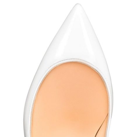 Christian Louboutin Ayakkabı Pigalle Beyaz - Christian Louboutin Klasik Pigalle Follies 100 Mm Beyaz