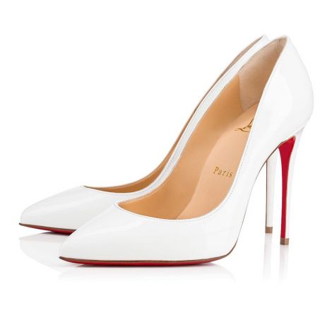 Christian Louboutin Ayakkabı Pigalle Beyaz - Christian Louboutin Klasik Pigalle Follies 100 Mm Beyaz