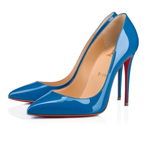 Christian Louboutin Ayakkabı Pigalle Mavi - Christian Louboutin Klasik Pigalle Follies 100 Mm Mavi
