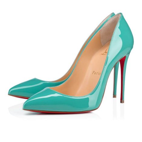 Christian Louboutin Ayakkabı Pigalle Turkuaz - Christian Louboutin Klasik Pigalle Follies 100 Mm Turkuaz