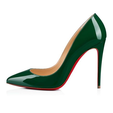 Christian Louboutin Ayakkabı Pigalle Yeşil - Christian Louboutin Klasik Pigalle Follies 100 Mm Yesil