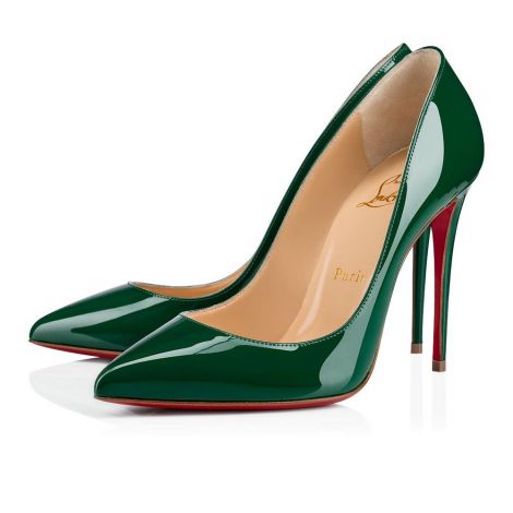 Christian Louboutin Ayakkabı Pigalle Yeşil - Christian Louboutin Klasik Pigalle Follies 100 Mm Yesil