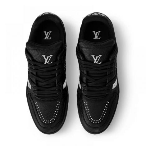 Louis Vuitton Ayakkabı LV Trainer Siyah - Louis Vuitton Erkek Ayakkabi Louis Vuitton LV Trainer Sneaker Siyah
