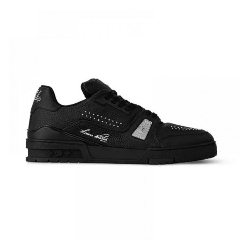 Louis Vuitton Ayakkabı LV Trainer Siyah - Louis Vuitton Erkek Ayakkabi Louis Vuitton LV Trainer Sneaker Siyah