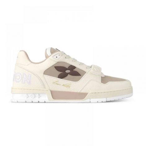 Louis Vuitton Ayakkabı Trainer Bej - Louis Vuitton Erkek Ayakkabi Louis Vuitton Trainer Sneaker Bej