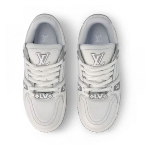 Louis Vuitton Ayakkabı Maxi Trainer Beyaz-Gri - Louis Vuitton Kadin Ayakkabi Louis Vuitton Ayakkabi Louis Vuitton Women Shoes Louis Vuitton Sneaker Louis Vuitton Trainer Maxi Sneaker Beyaz Gri
