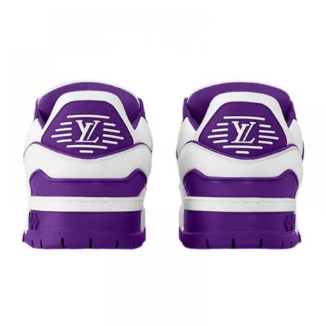 Louis Vuitton Ayakkabı Trainer Maxi Beyaz-Mor - Louis Vuitton Kadin Ayakkabi Louis Vuitton Ayakkabi Louis Vuitton Women Shoes Louis Vuitton Sneaker Louis Vuitton Trainer Maxi Sneaker Beyaz Mor