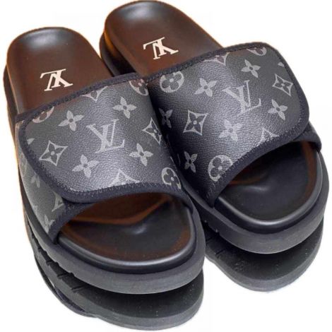 Louis Vuitton Terlik Monogram Siyah - Louis Vuitton Terlik Louis Vuitton Erkek Terlik 2562 Lacivert