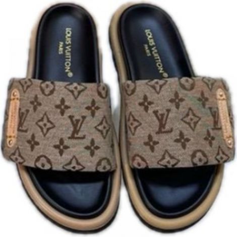 Louis Vuitton Terlik Pool Pillow Kahverengi - Louis Vuitton Terlik Louis Vuitton Kadin Terlik Louis Vuitton Women Sandals Louis Vuitton Pool Pillow Terlik Kahverengi