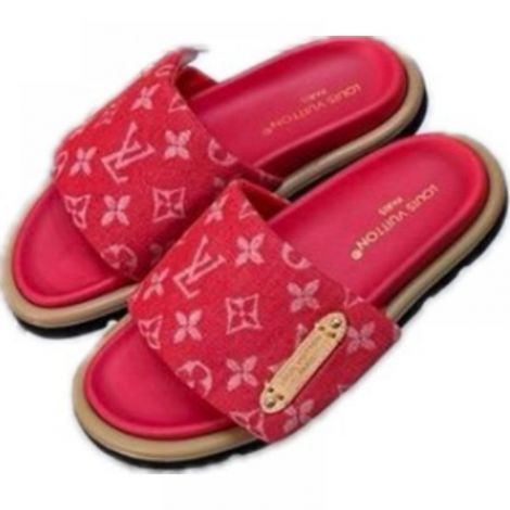 Louis Vuitton Terlik Pool Pillow Kırmızı - Louis Vuitton Terlik Louis Vuitton Kadin Terlik Louis Vuitton Women Sandals Louis Vuitton Pool Pillow Terlik Kirmizi