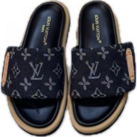 Louis Vuitton Terlik Pool Pillow Siyah - Louis Vuitton Terlik Louis Vuitton Kadin Terlik Louis Vuitton Women Sandals Louis Vuitton Pool Pillow Terlik Siyah