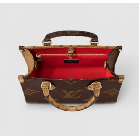 Louis Vuitton Çanta  OnTheGo PM Kahverengi - Louis Vuitton OnTheGo PM Canta Louis Vuitton Kadin Canta Louis Vuitton Canta Kahverengi