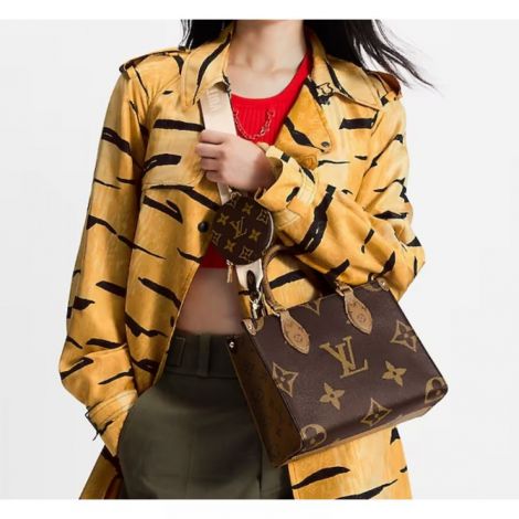 Louis Vuitton Çanta  OnTheGo PM Kahverengi - Louis Vuitton OnTheGo PM Canta Louis Vuitton Kadin Canta Louis Vuitton Canta Kahverengi