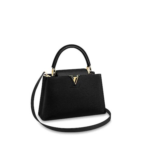 Louis Vuitton Çanta Capucines Siyah - Louis Vuitton Canta Lvc Capucines Pm Taurillon Siyah
