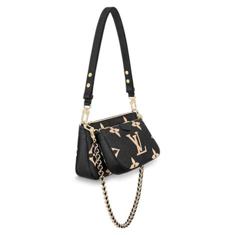 Louis Vuitton Çanta Bicolor Monogram Siyah - Louis Vuitton Canta Multi Pochette Accessoires Bicolor Monogram Empreinte Black Siyah