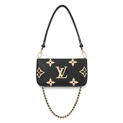 Louis Vuitton Çanta Bicolor Monogram Siyah - Louis Vuitton Canta Multi Pochette Accessoires Bicolor Monogram Empreinte Black Siyah