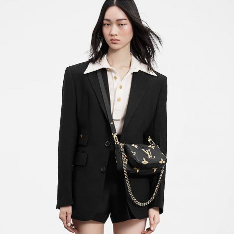 Louis Vuitton Çanta Bicolor Monogram Siyah - Louis Vuitton Canta Multi Pochette Accessoires Bicolor Monogram Empreinte Black Siyah