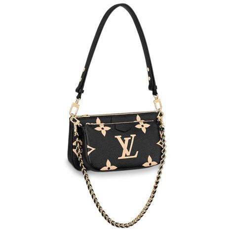Louis Vuitton Çanta Bicolor Monogram Siyah - Louis Vuitton Canta Multi Pochette Accessoires Bicolor Monogram Empreinte Black Siyah