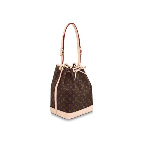 Louis Vuitton Çanta Petit Noe Kahverengi - Louis Vuitton Canta Noe Monogram Canvas Leather Beige Brown Kahverengi