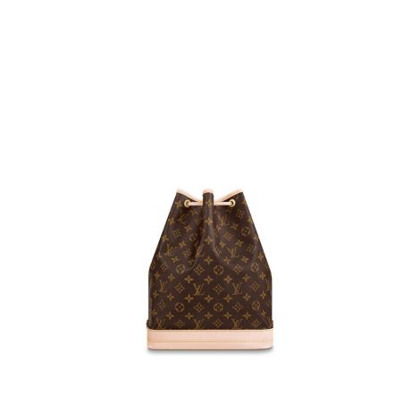 Louis Vuitton Çanta Petit Noe Kahverengi - Louis Vuitton Canta Noe Monogram Canvas Leather Beige Brown Kahverengi