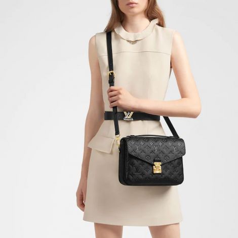 Louis Vuitton Çanta Metis Siyah - Louis Vuitton Canta Pochette Metis Monogram Empreinte Siyah