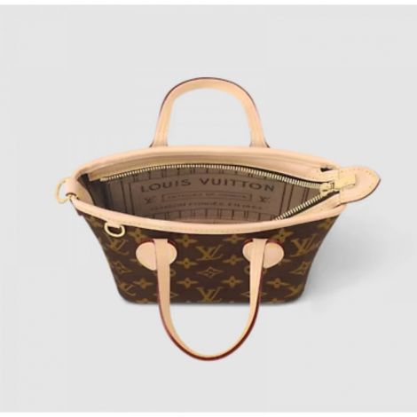 Louis Vuitton Çanta Neverfull BB Kahverengi - Louis Vuitton Neverfull BB Canta Louis Vuitton Kadin Canta Louis Vuitton Canta Kahverengi