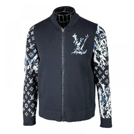 Louis Vuitton Bomber Ceket Lacivert - Louis Vuitton Bomber Ceket Louis Vuitton Bomber Jacket Louis Vuitton Erkek Ceket Lacivert