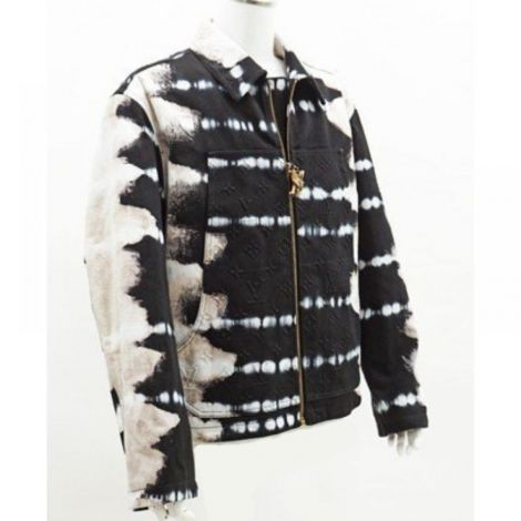 Louis Vuitton Denim Ceket Beyaz-Lacivert - Louis Vuitton Ceket Louis Vuitton Erkek Ceket Louis Vuitton Denim Jacket Beyaz Lacivert