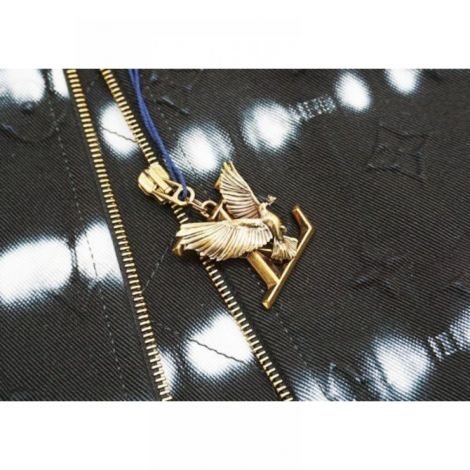 Louis Vuitton Denim Ceket Beyaz-Lacivert - Louis Vuitton Ceket Louis Vuitton Erkek Ceket Louis Vuitton Denim Jacket Beyaz Lacivert