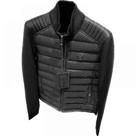 Louis Vuitton Mont Siyah - Louis Vuitton Deri Ceket Louis Vuitton Erkek Ceket Siyah