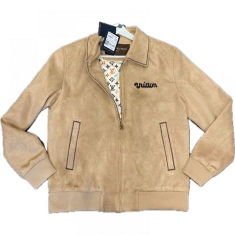 Louis Vuitton Mont Bomber Bej - Louis Vuitton Erkek Bomber Ceket Louis Vuitton Bomber Jacket Louis Vuitton Mont Bej