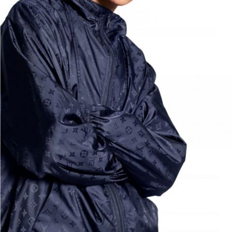 Louis Vuitton Rüzgarlık LV Monogram Lacivert - Louis Vuitton Erkek Mont Louis Vuitton Mont Louis Vuitton Men Windbraker Louis Vuitton Ruzgarlik Lacivert