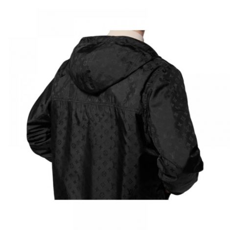Louis Vuitton Rüzgarlık LV Monogram Siyah - Louis Vuitton Erkek Mont Louis Vuitton Mont Louis Vuitton Men Windbraker Louis Vuitton Ruzgarlik Siyah