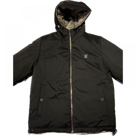 Louis Vuitton Kapüşonlu Mont Siyah - Louis Vuitton Mont Louis Vuitton Erkek Mont 1568 Siyah