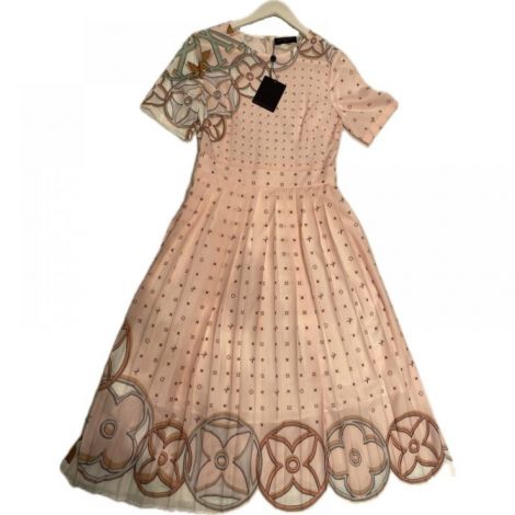 Louis Vuitton Elbise Pembe - Louis Vuitton Elbise Louis Vuitton Kadin Elbise Louis Vuitton Woman Dress 9976 Pembe
