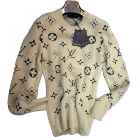 Louis Vuitton Sweatshirt Bej - Louis Vuitton Kadin Sweatshirt Louis Vuitton Sweatshirt 3606 Bej