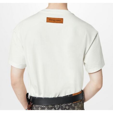 Louis Vuitton T-shirt Signature Beyaz - Louis Vuitton Signature T Shirt Signature Louis Vuitton Tişört Beyaz