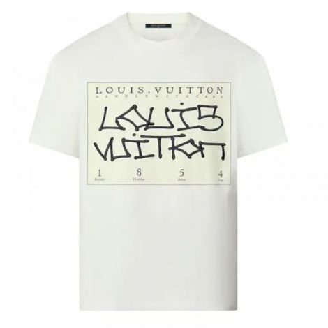 Louis Vuitton T-shirt Signature Beyaz - Louis Vuitton Signature T Shirt Signature Louis Vuitton Tişört Beyaz